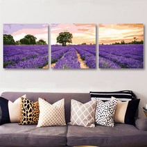 DIY 디지털 유화 그리기 3피스 연결 그림 채색 피포페인팅 컬러링 유채화 집콕 취미, 프로방스  + 세트 + 40x40x3