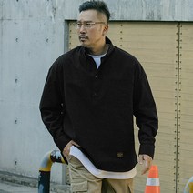 러기드하우스 라이드 반오픈 셔츠 블랙