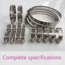 조인트 클램프 10pcs 스테인레스 스틸 조절 드라이브 호스 클램프 연료 라인 웜 크기 클립 후프, 02 10-16mm