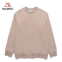 내셔널지오그래픽 20FW N204USW910 러셋 폴라텍 마이크로 플리스 후리스 뽀글이 스몰 로고 맨투맨 티셔츠 베이지