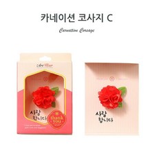 카네이션 코사지 C 어버이날 스승의날 꽃 단체 선물, 2개