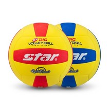 스타 배구공 뉴 빅 발리볼 CB888 EVA폼 소프트터치, 옐로우＋레드