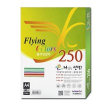 가정잡화 플라잉칼라A4 R01.10색 혼합 80g 250매, 색상:[색상]본상품