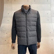 인디안 몸판 체크 패턴 안에리&소매 니트 디자인의 덕다운 점퍼 MITCLXW9211 04