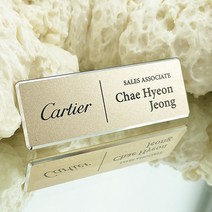 신주부식 금속명찰제작 엣지 호텔 병원 자석 명찰, 선택10.아크릴_블랙_70x20mm, 자석2구