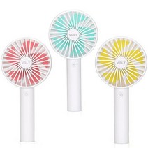 VOLT 휴대용 USB 미니 손 선풍기 VHF-7 핸디형 탁상용 미니 선풍기, 민트