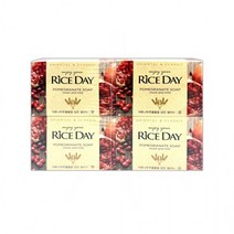 라이스데이 석류나무추출물을 담은 쌀비누 유 100g × 4P -D, 상세페이지 참조, 단품
