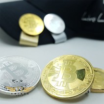 72스윙스 [2개 1세트] 비트코인 볼마커 (금속 고퀄러티), 2개 1세트(골드+랜덤)