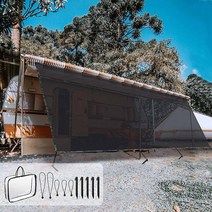 YESCOM Yescom 1.8x3m(6x10피트) RV 차양 햇빛 가리개 스크린 블랙 메시 UV 차단 쉐이드 캠핑 트레일러 캠퍼 파티오 야외용 160553, 8x19