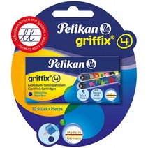 Pelikan 4001 Griffix 대용량 잉크 카트리지 6 x 5개 블리스터 팩(30개), 단일옵션