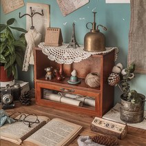 HND 레트로 우드 미니 수납장 *455420359wX, 본상품선택, 1