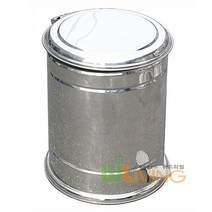 페달형 스텐휴지통(315x450 20리터) 스텐내통포함, A