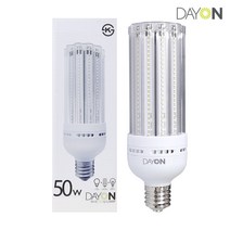 데이온 LED U-LAMP 50W E39 5700K 콘벌브 bulb 콘램프 1등급 KS인증 보안등 대모갈, 1개