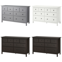 이케아 서랍장 HEMNES 헴네스 8칸서랍장 블랙브라운 160x96 cm