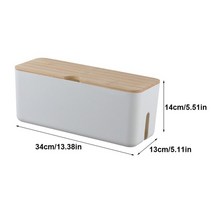 케이블 관리 상자 플라스틱 벽 마운트 자체 접착 전원 코드 주최자 책상 스토리지 트레이, 하얀색