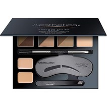 [정품] Aesthetica 브로우 컨투어 키트 16피스 눈썹 메이크업 팔레트 세트 눈썹