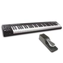 [세트 구입] M-Audio USB MIDI 키보드 61열쇠 피아노 음원 소프트 부속 Keystation61 III & 풋 페달 전자 피아노·키보드 대응 SP-2
