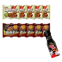 매운짜장 봉지라면세트 10봉 불닭게티 불짜로니 소스 자가격리생필품, 1