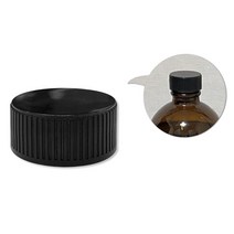 병뚜껑 시약캡 29mm (BN300 500용) 유리병 갈색병마개, 플라스틱-블랙