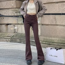 하이웨이스트 고탄성 여성 팬츠 슬림핏 1110# 청바지 가을 겨울 기모 하이 플레어 롱업 뉴타임즈 Z