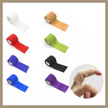 그립 압박 자가점착 운동 스포츠 근육 회복 밴드 테이프 찢어지는 붕대 탄력 무지 베이직 골프 손가락 보호