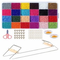 배틀직조기 미니베틀 위빙틀 보석 팔찌 목걸이에 대한 스테인레스 스틸 비즈 은 나무 편직, 1-쇼 24 색상으로