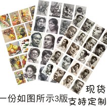 소묘 두상 정물 인물 스케치 미술 색채 스티커지 예술학과입시 매직기기 그림스티커 밑판, 선택하세요, 기본