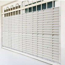 사생활 보호 방범창가림막 10P 안전휀스 베란다 가림막 통풍 블라인드 햇빛 빗물차단 창문가리개 창살 울타리 아파트 빌라, 1개