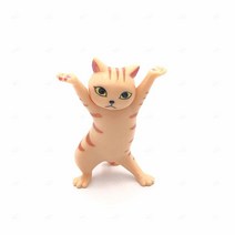 미니어처 장식 만세 고양이 홀더 핸즈업 선물 거치대 펜 홀더 만년필 볼펜, A_화이트
