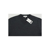 [루이까또즈셔츠] 남성 TURNBERY 다크그레이 메리노 울 브이넥 스웨터 XLarge XL NEW NWT F45SR720