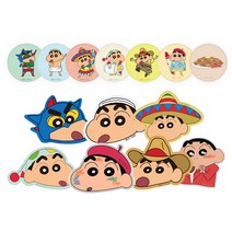 똑디톡 무선충전호환 5단 거울톡 3단 핸드폰 거치대 짱구 아크릴 그립 톡홀더, 짱구 세트 5단 똑디톡, 액션가면