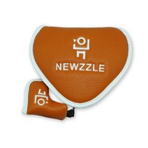 뉴즐 반달 벨크로 투볼 퍼터커버, 브라운