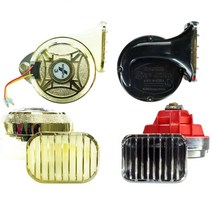 12V 자동차 트윈경음기 강력한 전자크락션 꾸미기 12V혼 혼, 24V, 1개