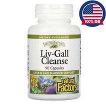 네추럴팩터스 LivGall클린 밀크씨슬 실리마린 아티초크 터메릭 이눌린 90캡슐