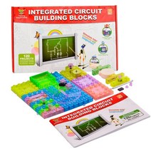 전자 회로 키트 실험 세트 120가지 Electronic Block 블록 타입 학습 토이 지육 완구 초등 학생 자유 연구 과학 중학 수험 수험 공부 이과 실험