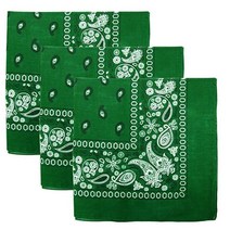 페이즐리 3피스 다양한 면 반다나 레드