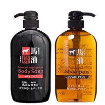 흡착 샴푸 등드름 먼지 비누 클렌저 숯 마유 바디워시, 구마유지 마유 샴푸 600ml