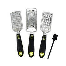 4pcs Stainless Steel Cheese Grater Gadget Fruit Vegetable Carrot Shredder Replaceable Garlic Sli, 하나, 1 set