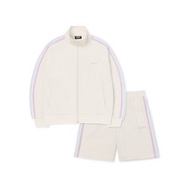 [국내매장] 널디 NY 바이컬러 트랙 하프팬츠 세트 크림