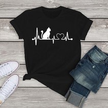 저소음마우스 유무선 usb 버티컬 여성용 티셔츠 만화 고양이 심플한 흰색 여름 하라주쿠 반팔 라운드넥 그, 14 Black-3251, 06 XXXL