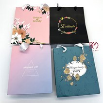 유니크 뷰티 쇼핑백 b1094, 연보라