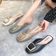 세련된언니 납작 플랫 슬리퍼 블로퍼 간지 발편한슈즈