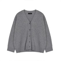 우먼 데이 클래식 램스울 가디건 그레이