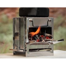 캠핑 즉석화로 캠프파이어 장작난로 차박 목재난로, 사각접이식난로 소형