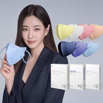 가림 김사랑 새부리형 마스크 마스터핏 컬러마스크 10매입 대형 중형, 피치쿠션