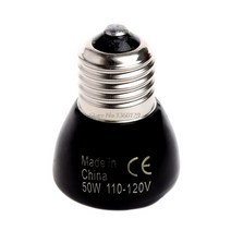 온열등 발열램프 애완동물온열등 25w 50w 75w 100w e27 애완 동물 난방 램프 검은 적외선 세라믹 이미 터 열 전구 애완 동물 육추기 닭 파충류 램프 110 120