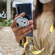 LG Q8 2018 케이스 (LM-Q815S Q815K Q815L) 목걸이형 투명 실리콘 젤리 스마트톡 세트