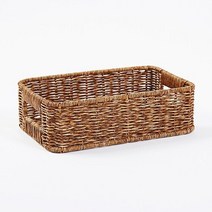 라탄 바스켓_17x26x8 양말 생활 소품 수납정리 자주 모던하우스 무인양품 이케아, 데일리 수납 바스켓_17x26x8cm 내추럴, 1개