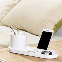 데스크테리어 책상위 욕실용품 정리 홀더 펜트레이, 다크그레이