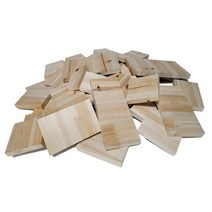 우드나인 원목 인테리어 소품 제작 삼나무 조각 2Kg, 단품, 1개